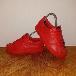 Adidas Superstar Triple Red S76353 Boys Lace Up. (15 Box 2)